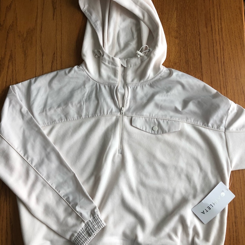 NEW! Athleta Zion Microfleece 1/2 zip SIZE M